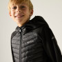Chaqueta para niños Regatta Junior Andreson Hybrid Black/Sealgr