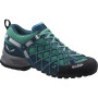 Calzado de mujer Salewa Wildfire S GTX verde/azul Cypress/RiverBlue