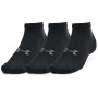 Juego de calcetines Under Armour Essential Low Cut 3pk negro Black / Black / Pitch Gray