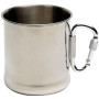 Taza Bo-Camp Taza de acero inoxidable con mosquetón