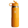 Botella para niños Hydro Flask Kids Wide Mouth 20 oz Straw Lid/Boot naranja STARFISH