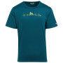 Camiseta de hombre Regatta Fingal Slogan III azul/verde Moroccan Blu