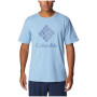 Camiseta de hombre Columbia Pacific Crossing™ II Graphic SS Tee azul claro Jet Stream, CSC Stacked Logo Graphic