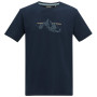 Camiseta de hombre Regatta Cline IX azul oscuro NvyMntLines