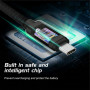 Cable de carga y datos Swissten Textile USB / USB-C 1,2 m