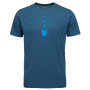 Camiseta de hombre Black Diamond M SS BD IDEA TEE azul midnight