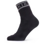 Calcetines impermeables SealSkinz WP Warm Weather Ankle Length with Hydrostop negro Black/Grey