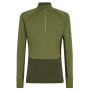 Camiseta funcional de hombre Icebreaker Men Mer 200 ZoneKnit LS Half Zip verde oscuro Dkloden/Spha/Cb