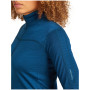 Sudadera funcional de mujer Icebreaker Women Merino Blend 300 RealFleece™ Descender LS Zip