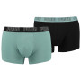 Calzoncillos bóxer para hombre Puma Basic Trunk 2P verde green