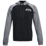 Sudadera de hombre Under Armour Rival WM Colorblock HD negro/gris Black/Pitch Gray Light Heather/Onyx White