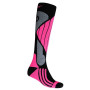 Medias Sensor Snow Pro Merino gris/rosa