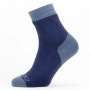 Calcetines impermeables SealSkinz WP Warm Weather Ankle Lenght gris/negro Black/Grey