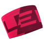 Banda para cabeza Salewa Pedroc Seamless Headband negro/rosa RedPlum/