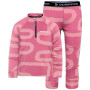Ropa interior funcional para niños Didriksons Jadis Kids Pr Set 5 Path Heather Pink rosa Path Heather Pink