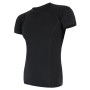 Camiseta funcional de hombre Sensor Merino Air kr.r. negro Black