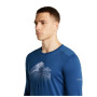 Camiseta funcional de hombre Icebreaker Men Mer 200 Oasis LS Crewe Rising Light