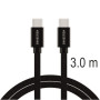 Cable de carga y datos Swissten Textile USB-C / USB-C 3 m