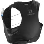 Chaleco de carrera Salomon Sense Pro 5 With Flasks negro black