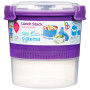 Caja de alimentos Sistema Round Lunch Stack TO GO 965ml violeta