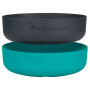 Juego de boles Sea to Summit DeltaLight Bowl Set 900 ml & 1000 ml azul/negro Pacific Blue / Charcoal