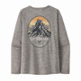 Camiseta de mujer Patagonia W's L/S Cap Cool Daily Graphic Shirt - Lands