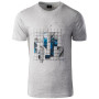 Camiseta de hombre Hi-Tec Nerod gris LightGrayMelange