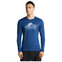 Camiseta funcional de hombre Icebreaker Men Mer 200 Oasis LS Crewe Rising Light