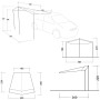 Toldo Outwell Fieldcrest Canopy