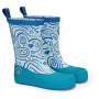 Botas de agua para niños Affenzahn Rainboot Vegan Plashy Shark azul Shark