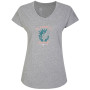 Camiseta de mujer Dare 2b Finite Tee gris Ash GreyMarl