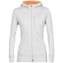 Sudadera funcional de mujer Icebreaker Quantum III LS Zip Hoodie gris claro ether/flash