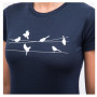 Camiseta funcional de mujer Sensor Merino Active Songbirds