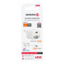 Adaptador Swissten SlideCharge Gan 45W, 1X USB-A 18W + kabel USB-C 0,75 m