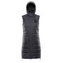 Chaleco de mujer Alpine Pro Harda gris DK.TRUE GRAY