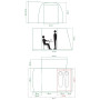 Carpa de autocaravana/furgoneta Coleman Journey Master Pro L Blackout