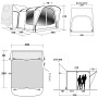 Carpa de autocaravana/furgoneta Outwell Newburg 260 Xtra Tall