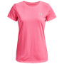 Camiseta de mujer Under Armour Tech SSC - Solid rosa Pink Punk / / Metallic Silver
