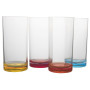 Juego de vasos Gimex Longdrink Rainbow 4 pcs