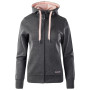 Sudadera de mujer Hi-Tec Lady Silian gris claro Dark Grey Melange/Impatiens Pink