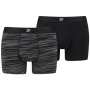 Calzoncillos bóxer para hombre Puma Men Space Dye Boxer 2P gris black