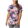 Camiseta funcional de mujer Columbia Fork Stream™ SS Tee azul/rosa Wild Geranium, Wisterian