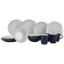 Vajilla Gimex Solid Line Blue/White 16 pcs azul blue/white