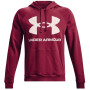 Sudadera de hombre Under Armour Rival Fleece Big Logo HD rojo/blanco Black Rose / / Onyx White