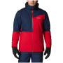 Chaqueta de invierno para hombre Columbia Iceberg Point Jacket rojo Mountain Red, Collegiate Navy