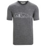 Camiseta funcional de hombre Icebreaker Tech Lite II SS Tee Nature Sprint gris Gritstone Heather