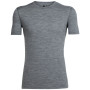 Camiseta de hombre Icebreaker Mens 200 Oasis SS Crewe gris GritstoneHthr