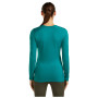 Camiseta funcional de mujer Icebreaker Women Merino 200 Oasis LS Crewe Sunrise Summit