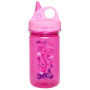 Botella para niños Nalgene Grip-n-Gulp violeta oscuro/rosa Pink w/Woodland Art