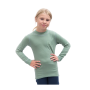 Camiseta funcional para niños Sensor Merino DF Logo Up Basil Green